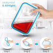 KICHLY 9 Pack Glass Container Food Storage with Airtight Lids, Leakproof Lunch Boxes, BPA-Free, Large, Small and Round Meal Prep Glass Storage Containers, Microwave Safe 🍁 All In One Marketplace Canada