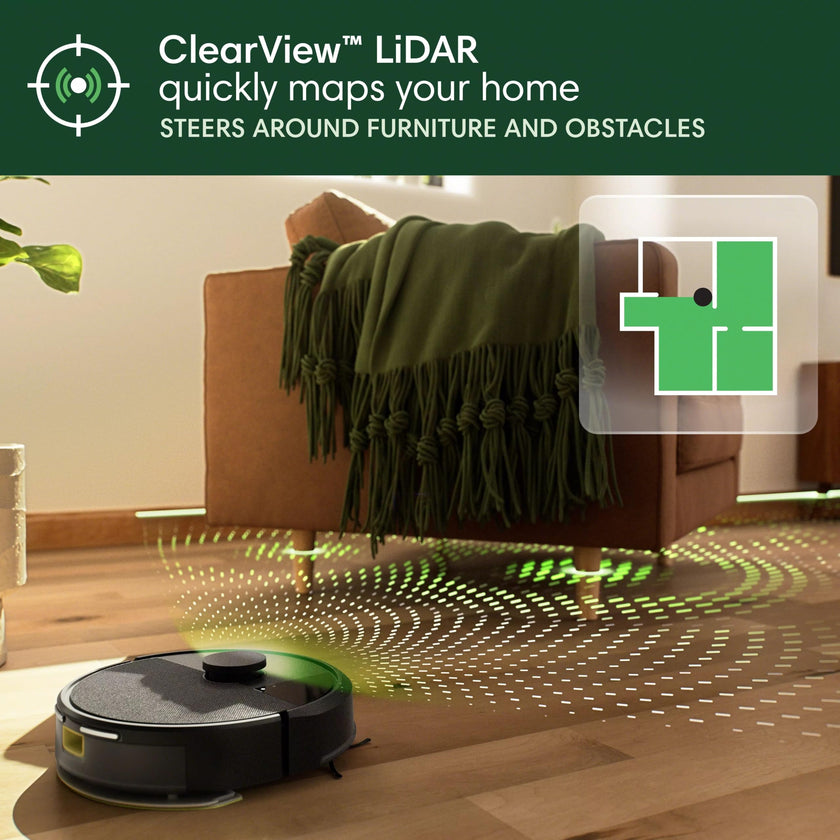 iRobot Roomba 105X Robot Vacuum & Mop Combo, AutoEmpty Dock, Self‑Emptying for Up to 75 Days, 70× Power‑Lifting Suction, Smart LiDAR Mapping, App & Voice Control, Ideal for Homes with Pets & Kids 🍁 All In One Marketplace Canada