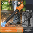 2026 Upgrade Leaf Blower, Leaf Blower Cordless with 2*2.6AH Batteries and Fast Charger, 450CFM &150MPH and 2 Speed Mode, Lightweight Electric Leaf Blowers for Lawn,Yard, Leaves, Dust,Snow Care(Orange) 🍁 All In One Marketplace Canada