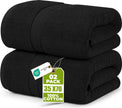 Utopia Towels Luxurious Jumbo Bath Sheet, 35 by 70 Inches, 600 GSM 100% Ring Spun Cotton, Highly Absorbent and Quick Dry Extra Large Bath Towel, Super Soft, Black, 2 Pack 🍁 All In One Marketplace Canada
