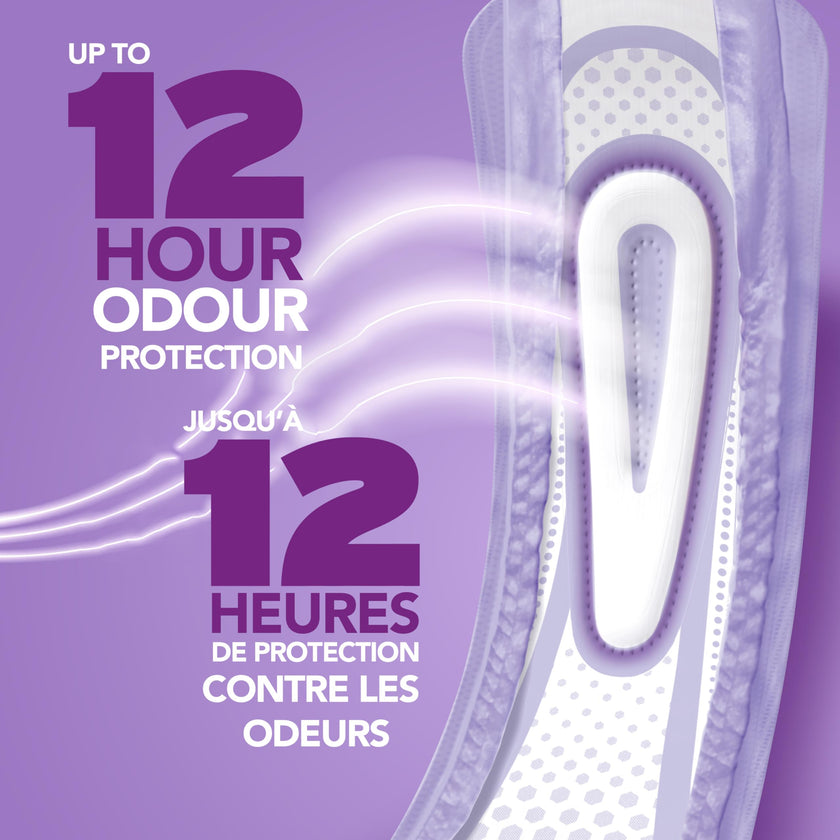 Poise Overnight Ultra Thin Incontinence & Postpartum Pads with Wings for Bladder Leaks, 8 Drop Extra Absorbent, Long Length, 60 Count (3 Packs of 20) 🍁 All In One Marketplace Canada
