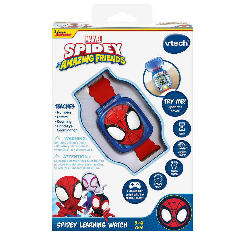 VTech Spidey and His Amazing Friends - Spidey Learning Watch (English Version) 🍁 All In One Marketplace Canada