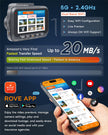 ROVE R2-4K DUAL Dash Cam Front and Rear, STARVIS 2 Sensor, FREE 128GB Card Included, 5G WiFi - up to 20MB/s Fastest Download Speed with App, 4K 2160P/FHD Dash Camera for Cars, 3