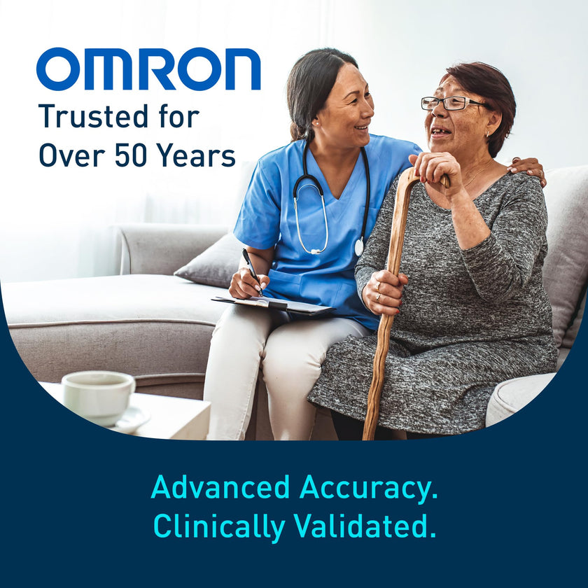 OMRON Iron Upper Arm Blood Pressure Monitor - Clinically Validated Blood Pressure Cuff - Medical Grade with Wide Range 17