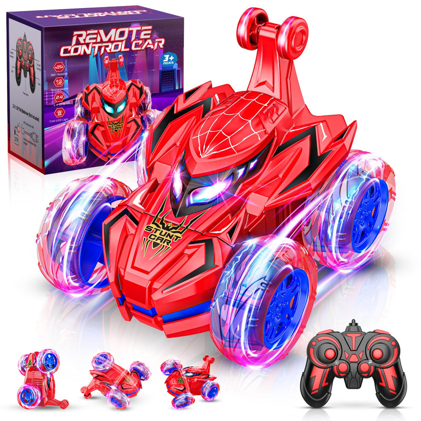Spider Remote Control Cars for Kids,decked Car Toys Stunt Car Toy for Boys Age 3-9 Remote Control Car for Kids 4-8 Year Old Easter Birthday Gifts for Boys 3-5 Years Old Girls 🍁 All In One Marketplace Canada