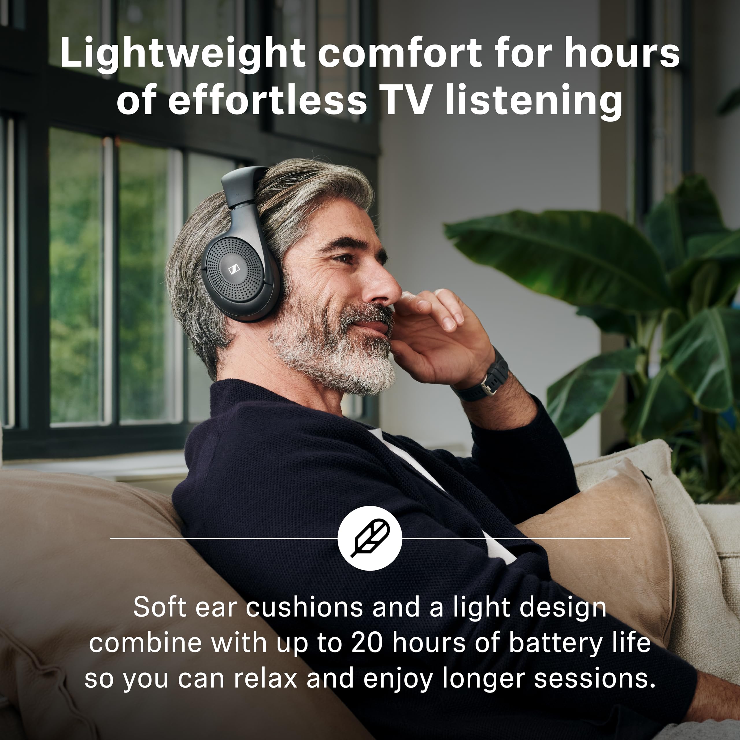Sennheiser RS 120-W On-Ear Wireless Headphones, Transmitter/Charger Combo 🍁 All In One Marketplace Canada