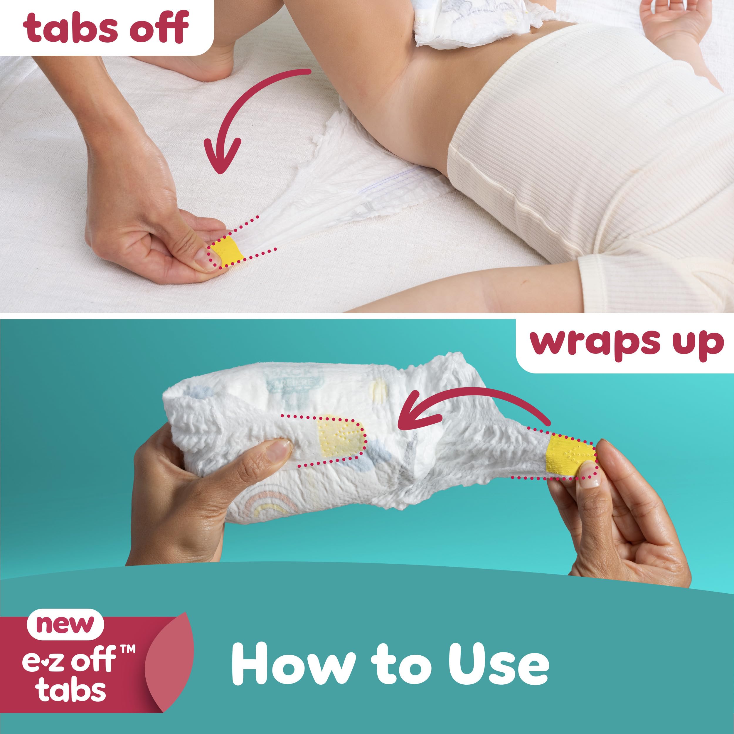 Pampers Diapers - Swaddlers 360 - Size 7, up to 100% Leakproof Comfy Dry Fit, EZ Off Tabs Designed for Easy Changes, Pull On Diaper, 84 Count 🍁 All In One Marketplace Canada