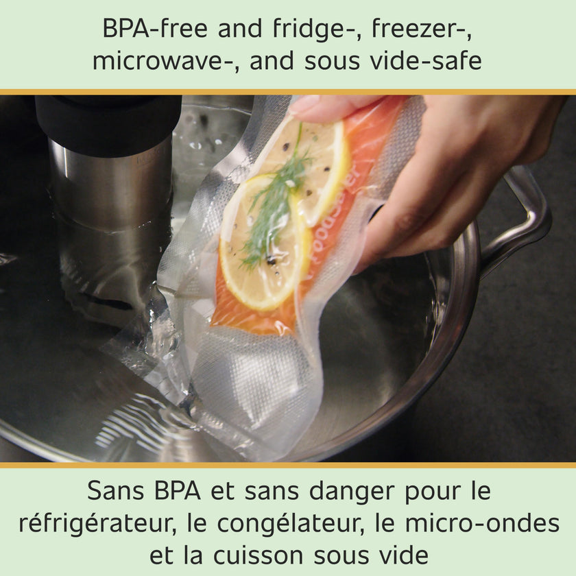 FoodSaver Vacuum Seal Rolls Variety Pack, Vacuum Sealer Rolls for Custom Length Airtight Food Storage Bags and Sous Vide, BPA-Free, 3 Rolls (11