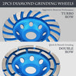 SWIGRANCE 2Pcs Diamond Concrete Grinding Cup Wheels 115mm 4-1/2