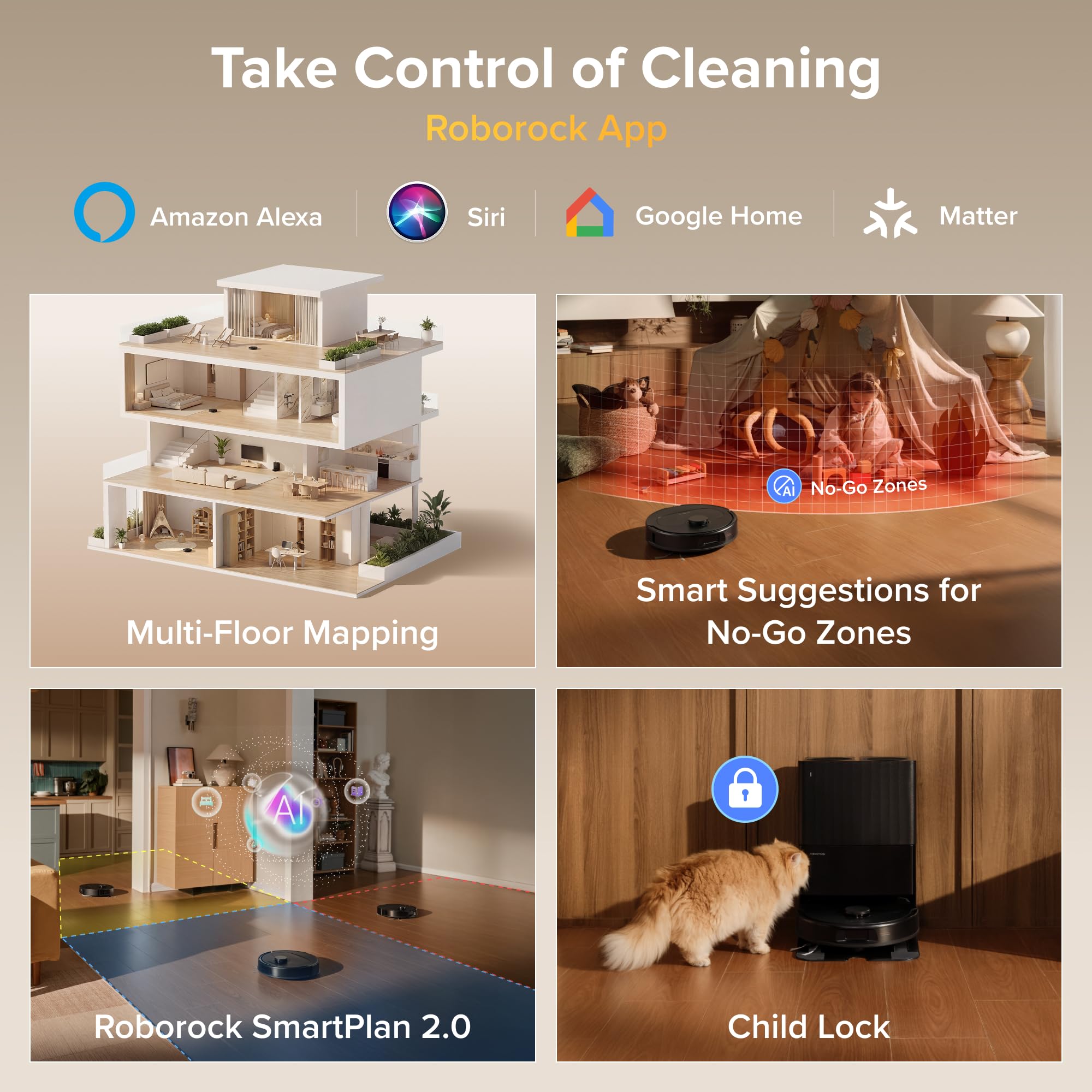 Roborock 2026 New Qrevo S Pro Robot Vacuum and Mop, 18,500Pa Suction, Anti-Tangle Brushes, Reactive AI Obstacle Recognition, 75℃ High-Temp Washing, 10mm Mop Lifting, Self-Emptying and Refilling 🍁 All In One Marketplace Canada