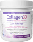 Webber Naturals Collagen30 Anti-Wrinkle Powder, 2500 mg of Bioactive Collagen Peptides Per Serving, 150 Grams, Helps Reduce Deep Wrinkles, Fine Lines & Stimulates Skin Cells 🍁 All In One Marketplace Canada