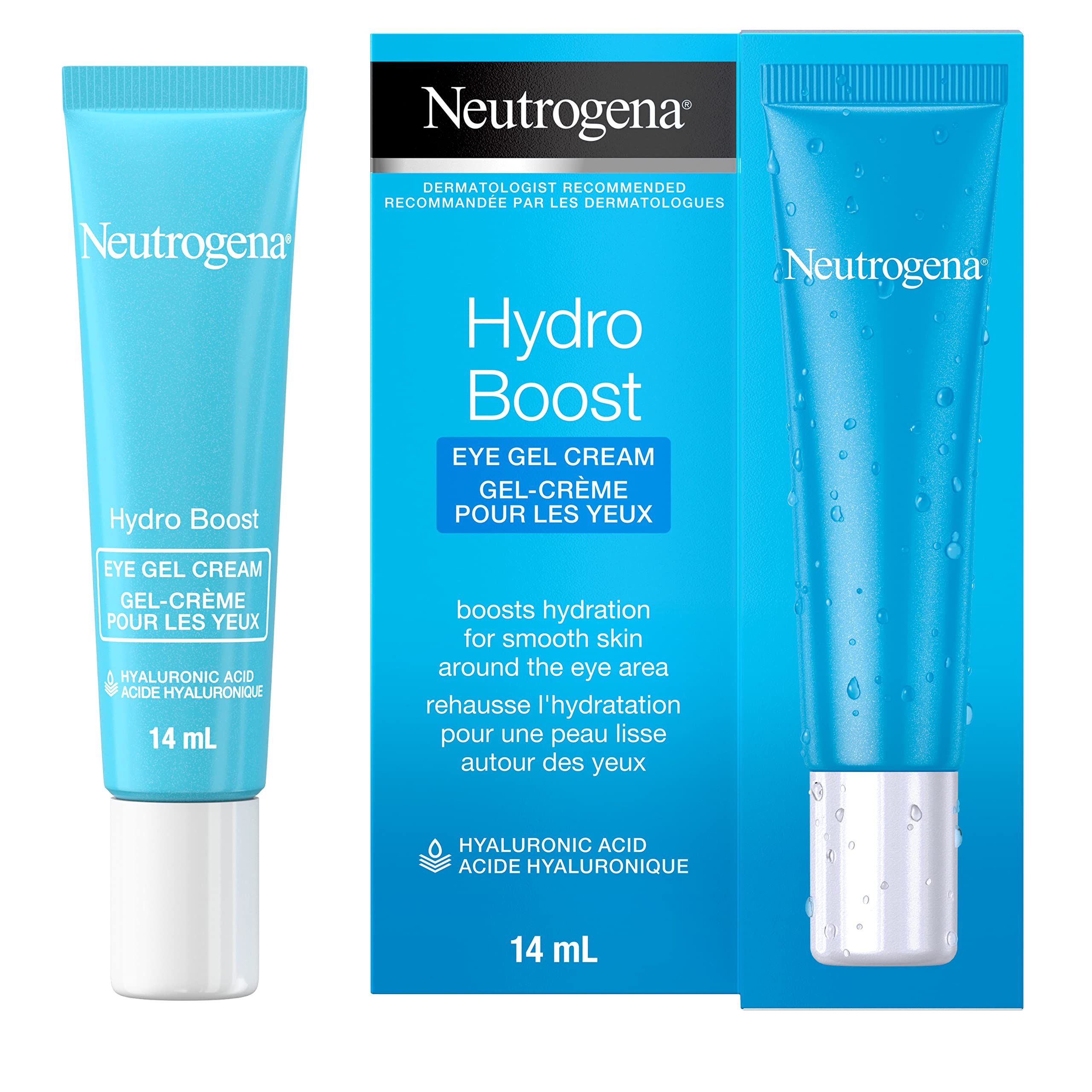 Neutrogena Hydro Boost Eye Cream, Under-Eye Moisturizer with Hyaluronic Acid, Fragrance Free and Non-Comedogenic, 14mL 🍁 All In One Marketplace Canada