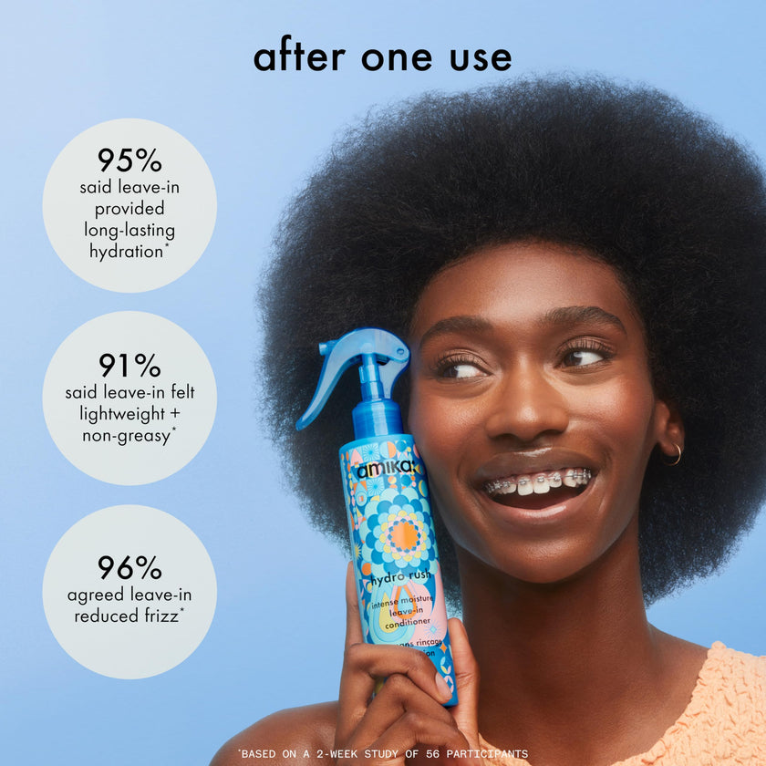 amika hydro rush intense moisture leave-in conditioner with hyaluronic acid, 60ml 🍁 All In One Marketplace Canada