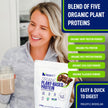 LEANFIT ORGANIC PLANT-BASED PROTEIN, Natural Chocolate - Vegan, Soy Free, Gluten Free, Dairy Free, Sugar Free - 21g Protein, 40 Servings, 1.5kg Bag 🍁 All In One Marketplace Canada