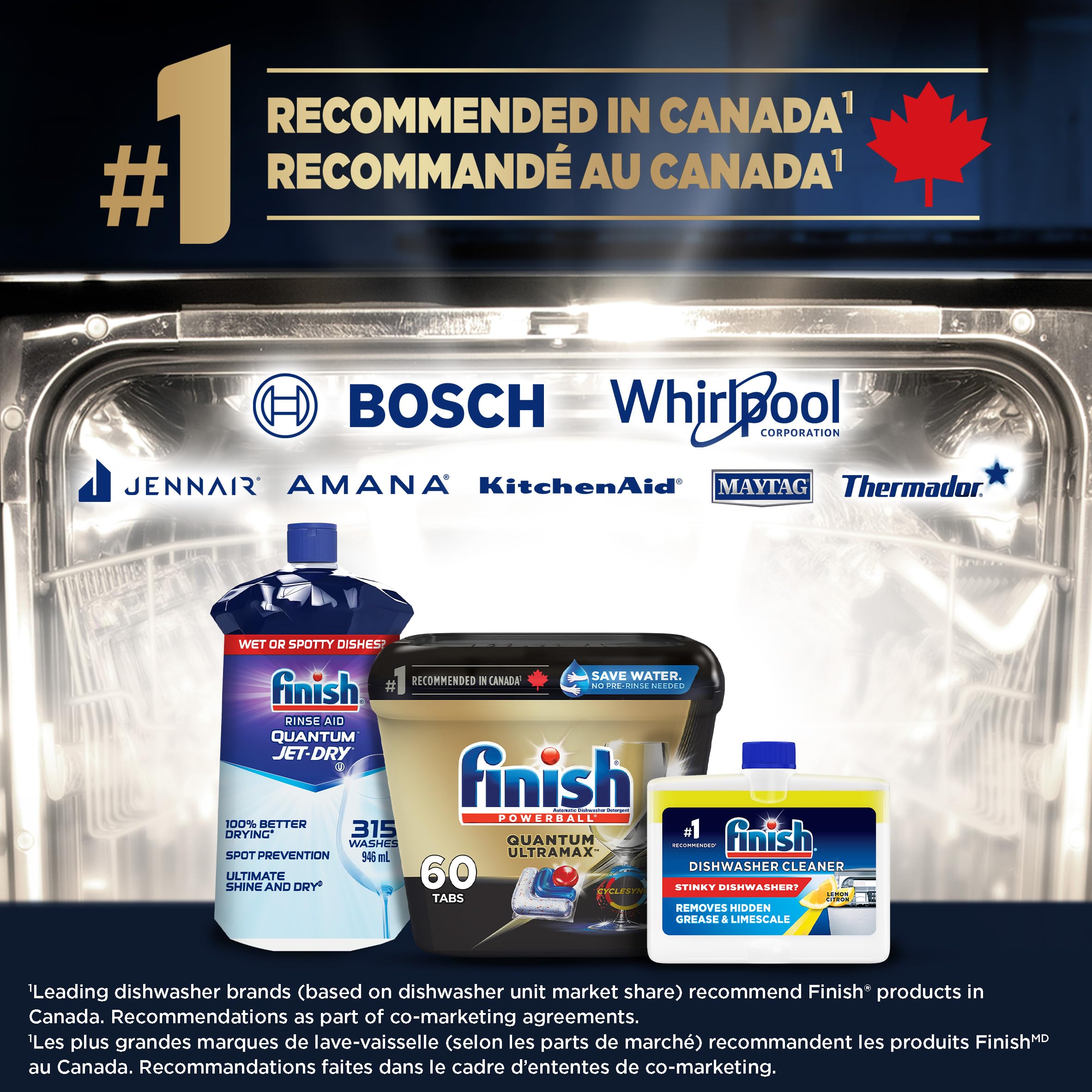 Finish Quantum UltraMax Dishwasher Detergent Pods, 60 Tabs 🍁 All In One Marketplace Canada