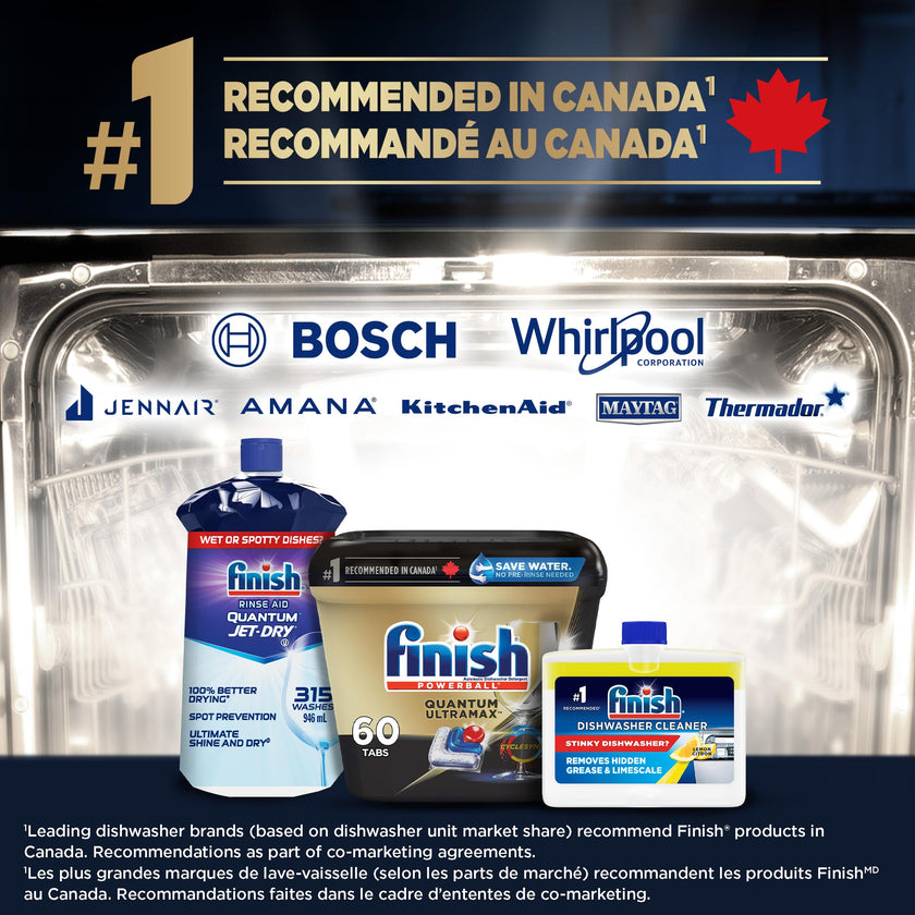 Finish Quantum UltraMax Dishwasher Detergent Pods, 60 Tabs 🍁 All In One Marketplace Canada