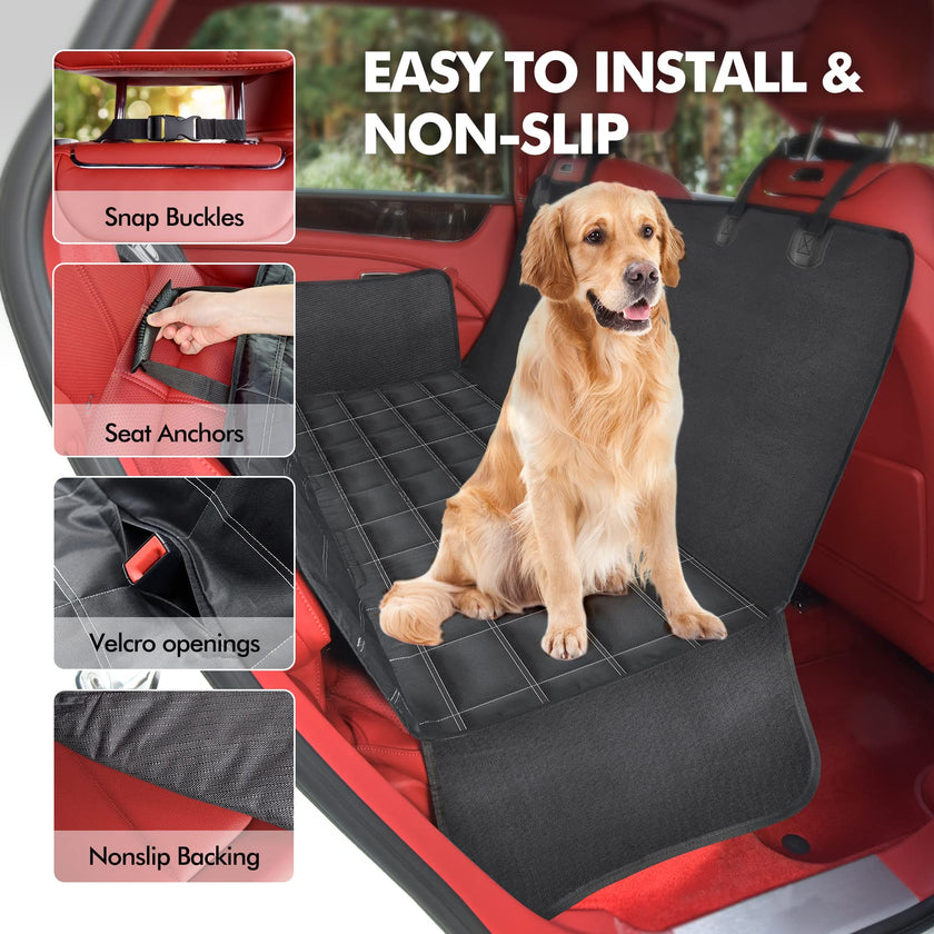 Dog Car Seat Cover, Multifunctional Dog Hammock for Back Seat,Waterproof Car Seat Protector, Scratch Proof Dog Seat Cover for Back Seat, Nonslip Seat Covers for SUV,Trucks, Cars 🍁 All In One Marketplace Canada
