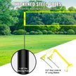VEVOR Outdoor Portable Volleyball Net System, Adjustable Height Steel Poles, Professional Volleyball Set with PVC Volleyball, Pump, Carrying Bag, Heavy Duty Volleyball Net for Backyard, Beach, Lawn 🍁 All In One Marketplace Canada