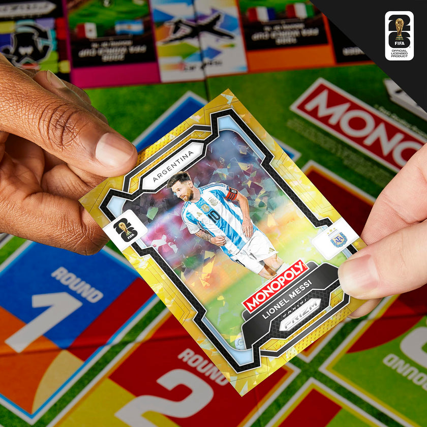 Monopoly Panini Prizm: FIFA World Cup Game I Soccer Board Game with Monopoly Panini Prizm FIFA World Cup 2026 Trading Cards I Ages 8+ (English Version) 🍁 All In One Marketplace Canada