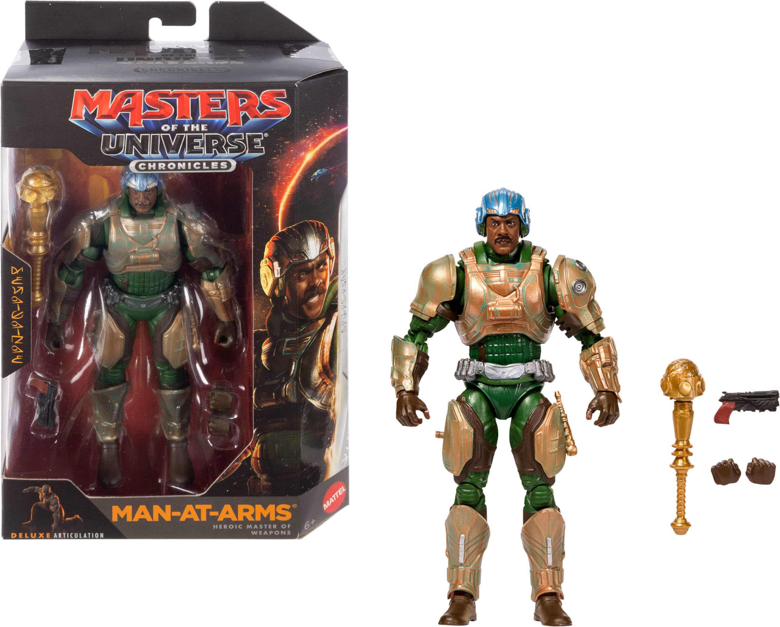 Masters of the Universe Action Figure Chronicles Man-At-Arms, 6.5 Inch Scale 2026 Movie Accurate, 30 Points Articulation 🍁 All In One Marketplace Canada
