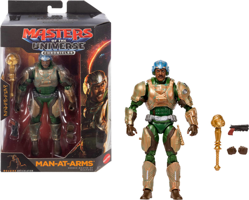 Masters of the Universe Action Figure Chronicles Man-At-Arms, 6.5 Inch Scale 2026 Movie Accurate, 30 Points Articulation 🍁 All In One Marketplace Canada