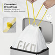 EKO 13 Gallon / 40-60 Liter Drawstring Trash Bags, Extra-Strong Unscented Garbage Bags, 60 Count Easy-Dispense Roll for Kitchen & Household Use, Leak-Resistant, Code F, White 🍁 All In One Marketplace Canada