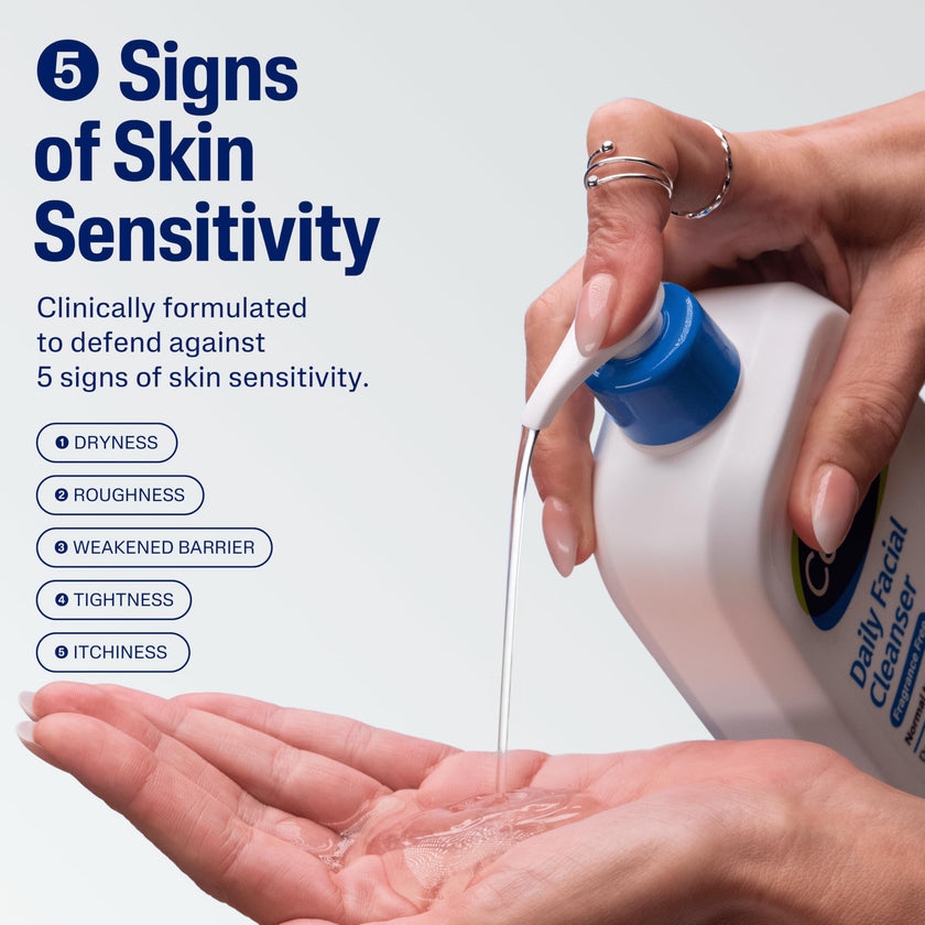 Cetaphil Daily Facial Cleanser Fragrance Free (473ml) - Deep Cleansing Face Wash, Ideal for Normal to Combination to Oily Skin, Dermatologist Tested 🍁 All In One Marketplace Canada