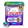 Cascade Platinum Plus Dishwasher Detergent Pods, Dish Detergent Soap, Fresh Scent, 63 Count 🍁 All In One Marketplace Canada