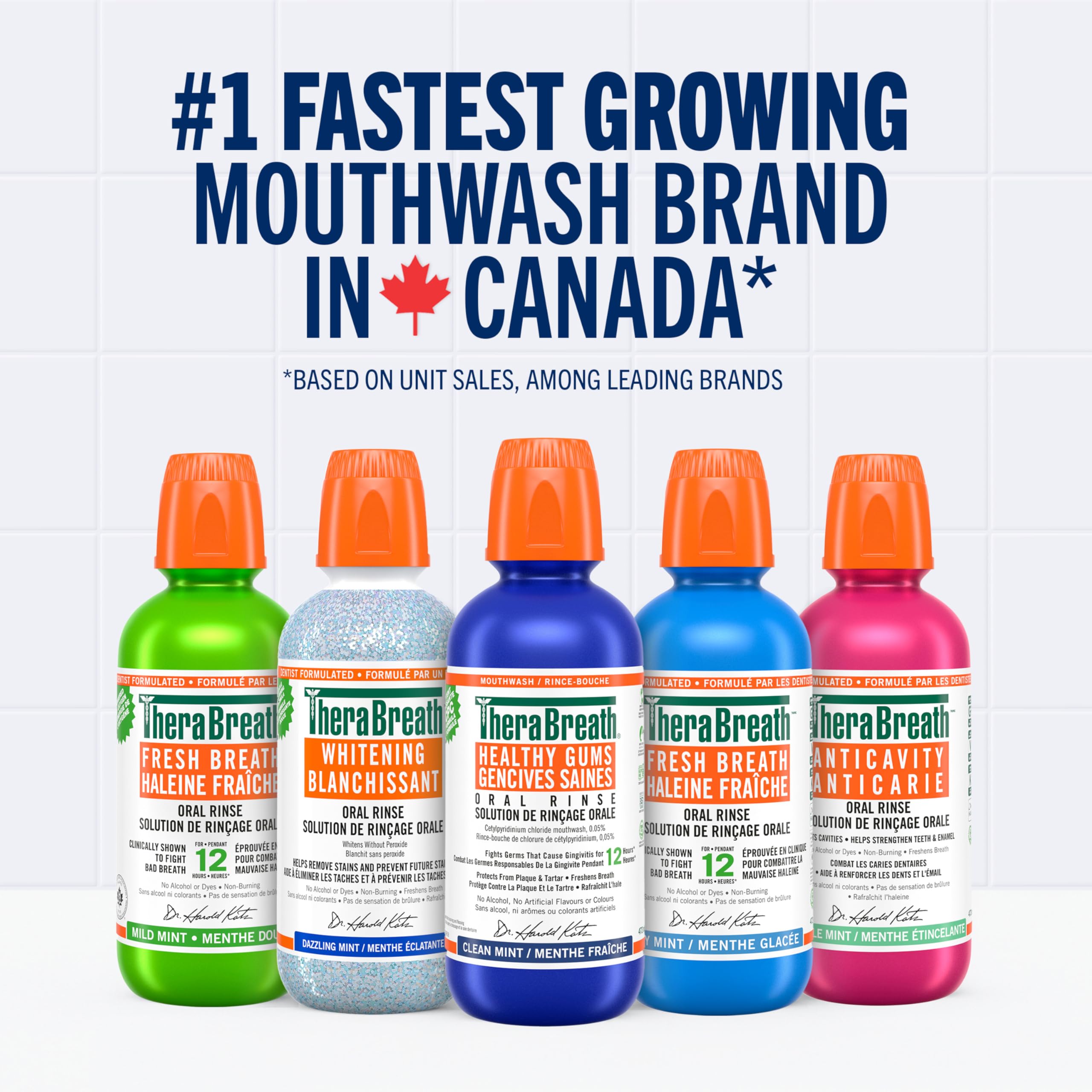 TheraBreath Healthy Gums Oral Rinse, Helps Fight Gingivitis. Alcohol-Free & Dye-Free Mouthwash, Certified Vegan, Halal, Kosher & Gluten-Free, Clean Mint, 1L (Pack of 1) 🍁 All In One Marketplace Canada