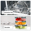 VERONES 10 Pack Glass Meal Prep Containers, Airtight & Stackable Glass Food Storage Containers Set with Lids,Exclusive of BPA,for Microwave, Oven, Freezer & Dishwasher,Grey 🍁 All In One Marketplace Canada