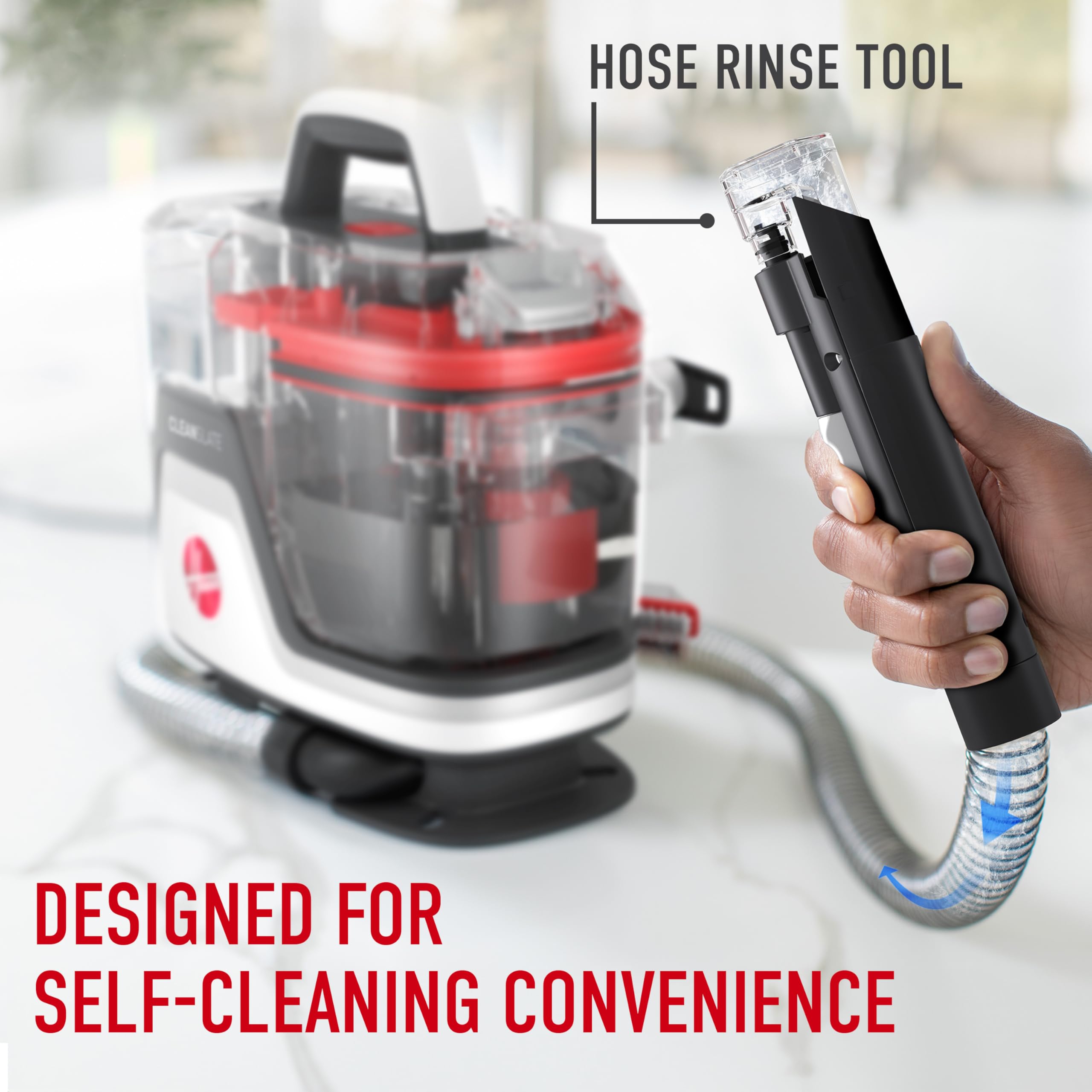 Hoover CleanSlate FH14000V Portable Carpet and Upholstery Spot Cleaner Machine with Dual Tank Technology, 40 oz Capacity, 7 Inch WidePath Tool, Pet Stain Remover, Red 🍁 All In One Marketplace Canada