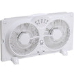 Genesis Twin Fan High Velocity Reversible AirFlow Fan, LED Indicator Lights Adjustable Thermostat & Max Cool Technology, ETL Certified, White (A1WINDOWFAN) 🍁 All In One Marketplace Canada