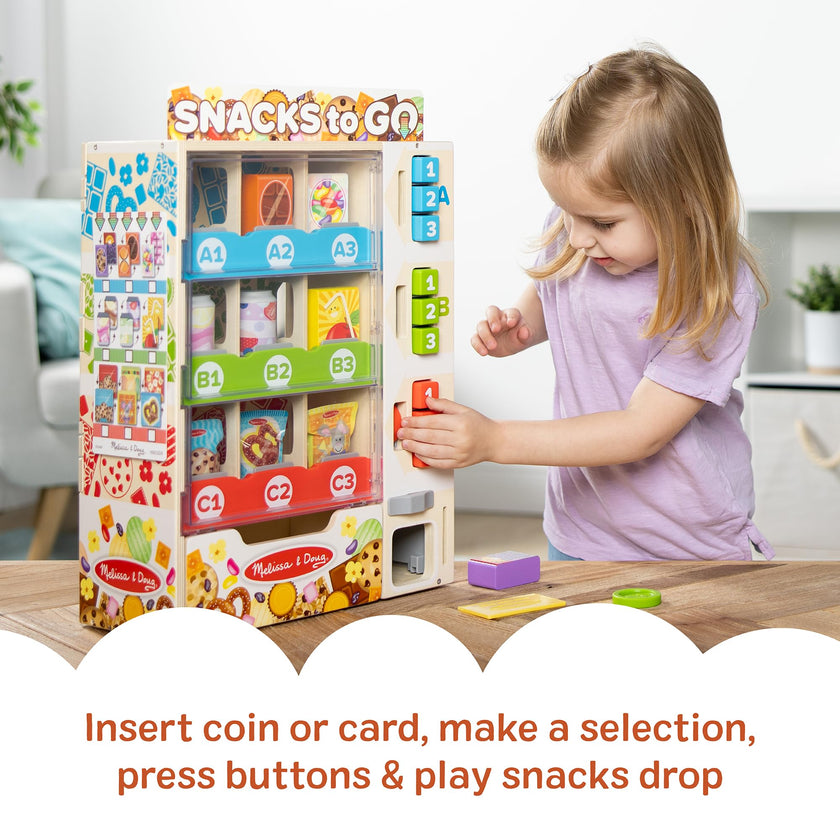 Melissa & Doug Wooden Vending Machine Play Set 🍁 All In One Marketplace Canada