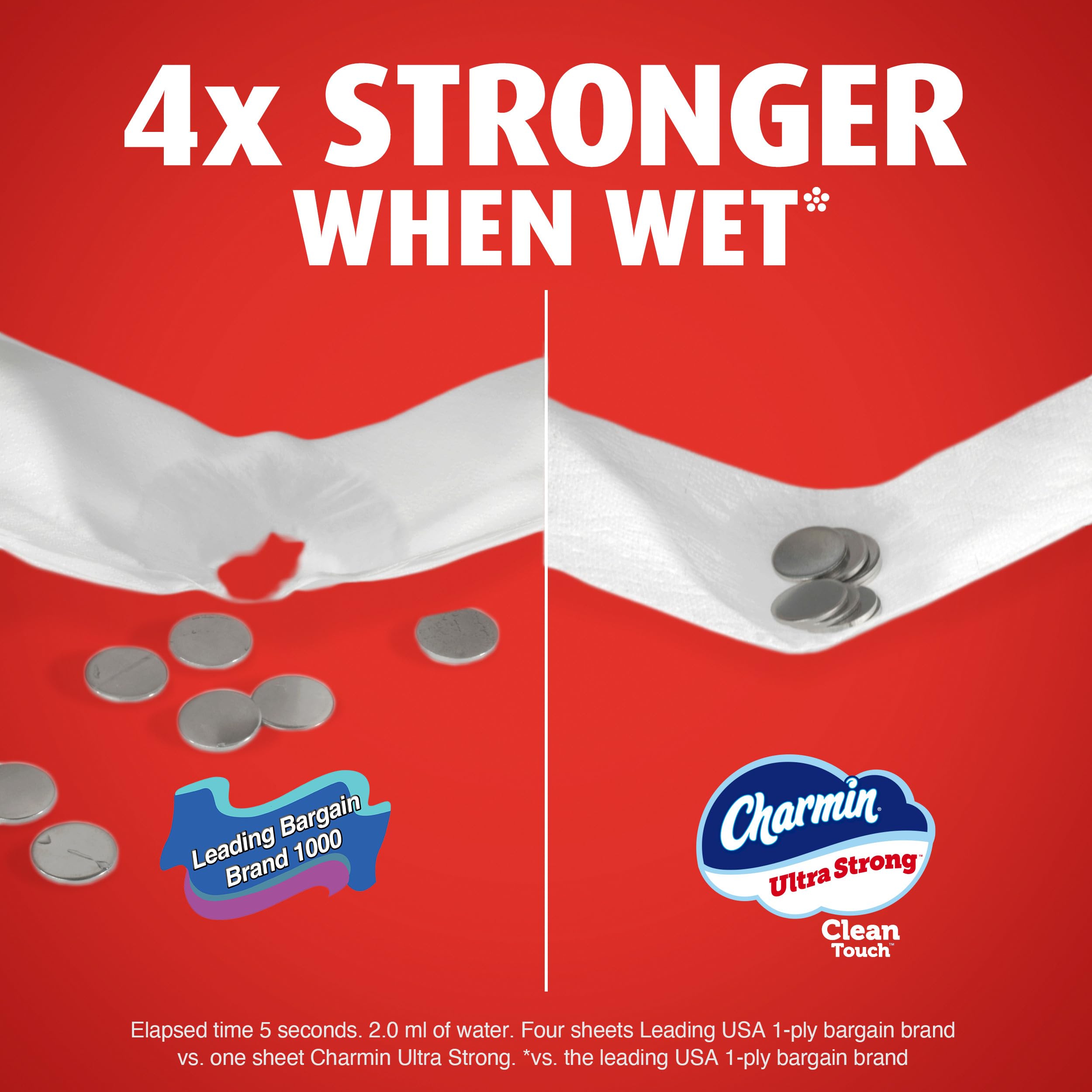 Charmin Toilet Paper Ultra Strong Clean Touch, 12 Family Mega XL Rolls = 84 Regular Rolls 🍁 All In One Marketplace Canada
