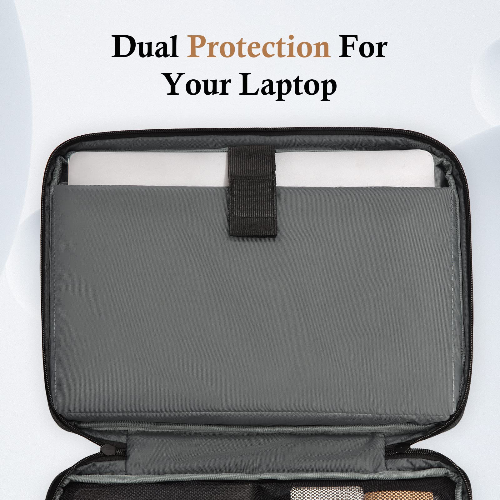 bagasin Laptop Sleeve Case, 15 15.6 16 inch TSA Laptop Sleeve Water Resistant with 4-Layer Protection, Computer Carrying Bag Compatible with MacBook, HP, Dell, Lenovo, Asus Notebook 🍁 All In One Marketplace Canada