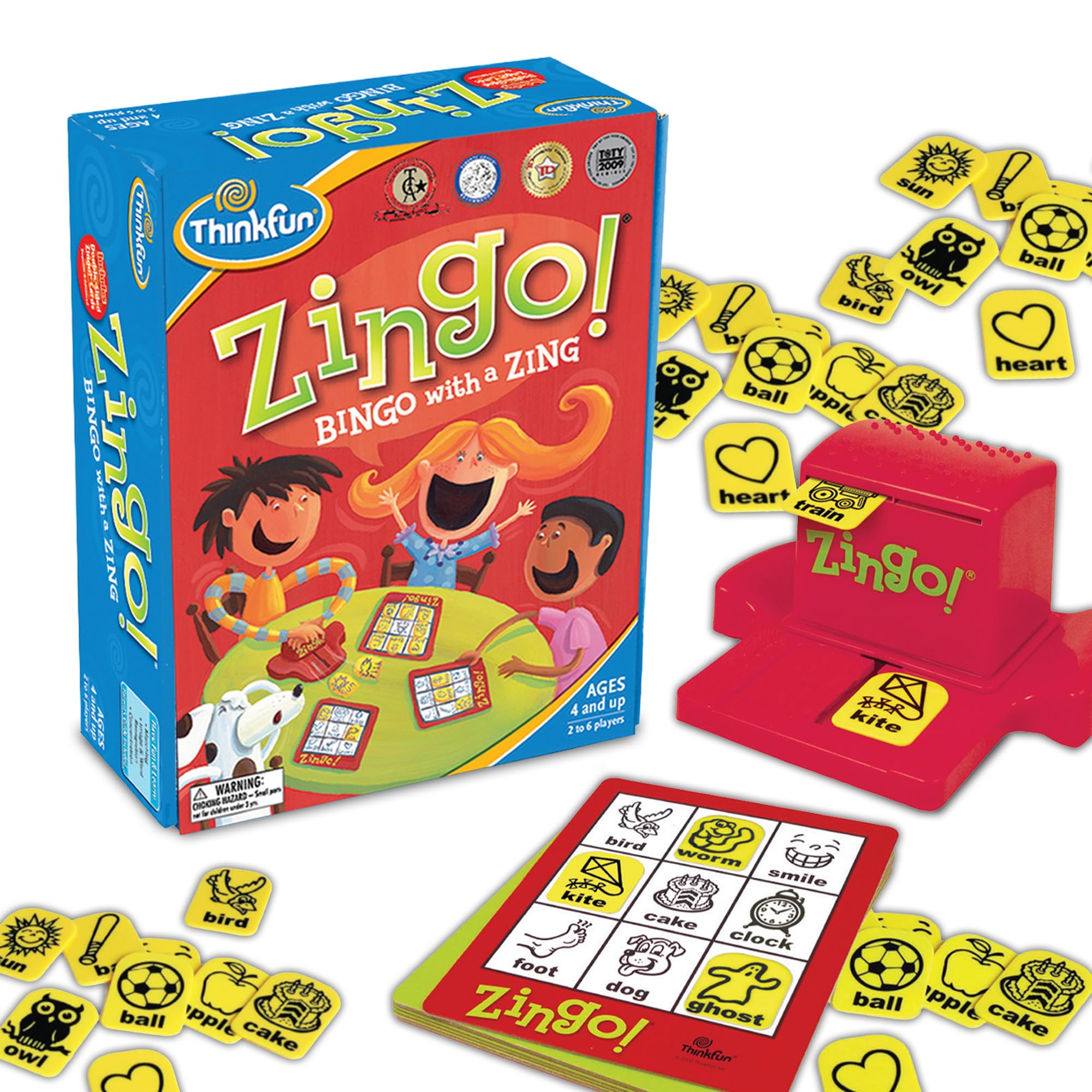 ThinkFun Zingo - Bingo with a Zing - Award-Winning Preschool Game - Encourages Language & Matching Skills Development - Fun Family Board Game for Boys and Girls Ages - 4 & Older 🍁 All In One Marketplace Canada