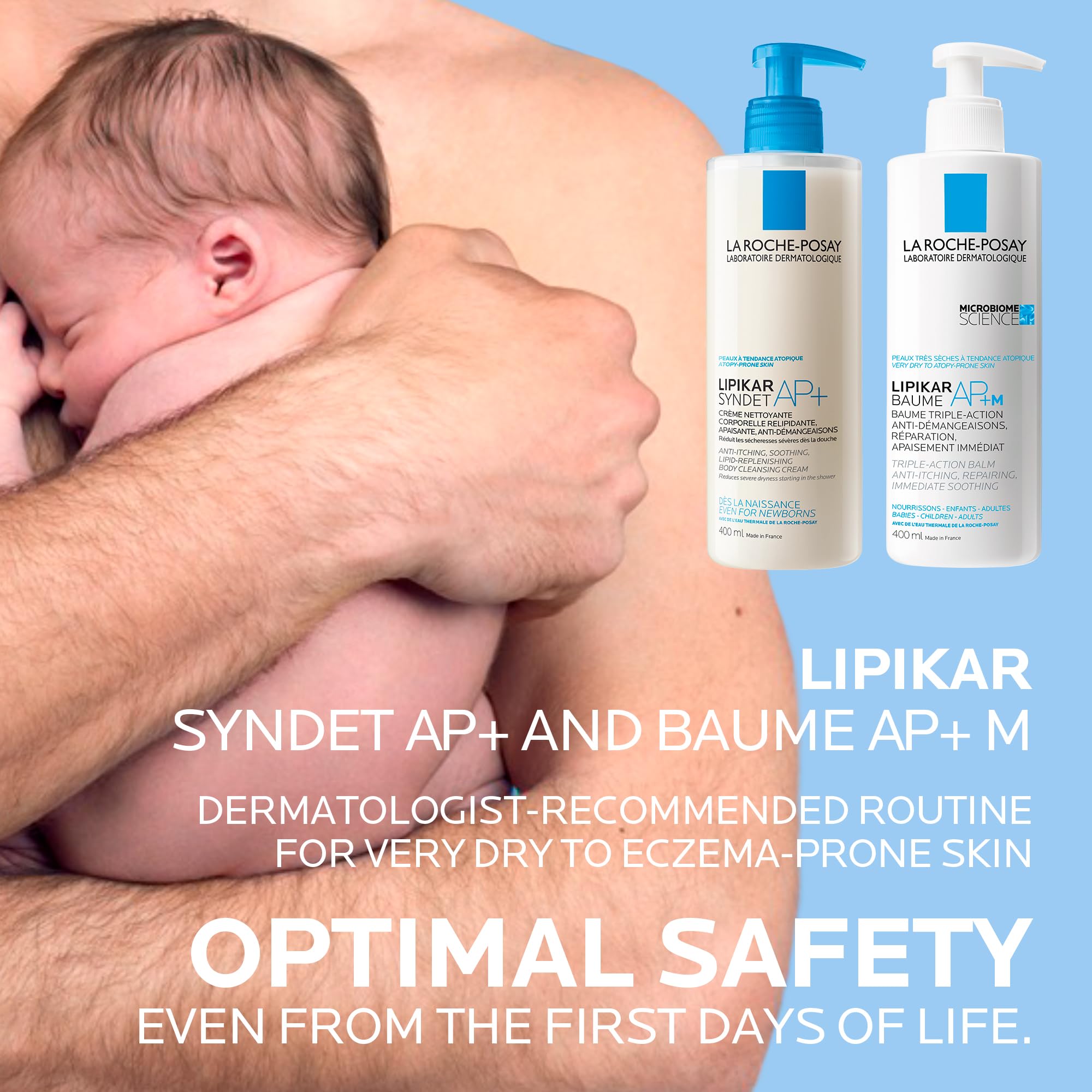 La Roche-Posay Body Wash, Lipikar Syndet AP+ Anti-Itch Body Wash For Eczema-prone Skin with Shea Butter & Niacinamide, Fragrance Free, Suitable for Sensitive Skin, 400ml 🍁 All In One Marketplace Canada
