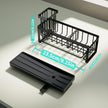 HapiRm Sponge Holder for Kitchen Sink - Self-draining Sink Caddy Organizer with Brush and Dishcloth Holders, Stainless Steel Kitchen Sink Organizers and Storage for Countertop 🍁 All In One Marketplace Canada