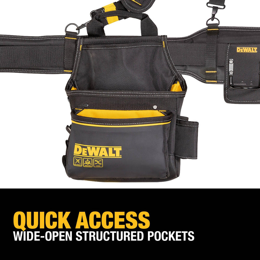 DEWALT Tool Rig Professional Tool Belt with Padded Suspenders, 25 Pockets, Durable Design, Adjustable (DWST540602) 🍁 All In One Marketplace Canada