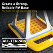Camco RV Stabilizing Jack Pads, Helps Prevent Jacks from Sinking, 6.5 Inch x 6.5 Inch Pad - 4 Pack (44595), Yellow 🍁 All In One Marketplace Canada