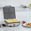 Cuisinart Belgian Waffle Maker with Pancake Plate, Non-Stick Removable Plates, Silver, WAF-350C 🍁 All In One Marketplace Canada