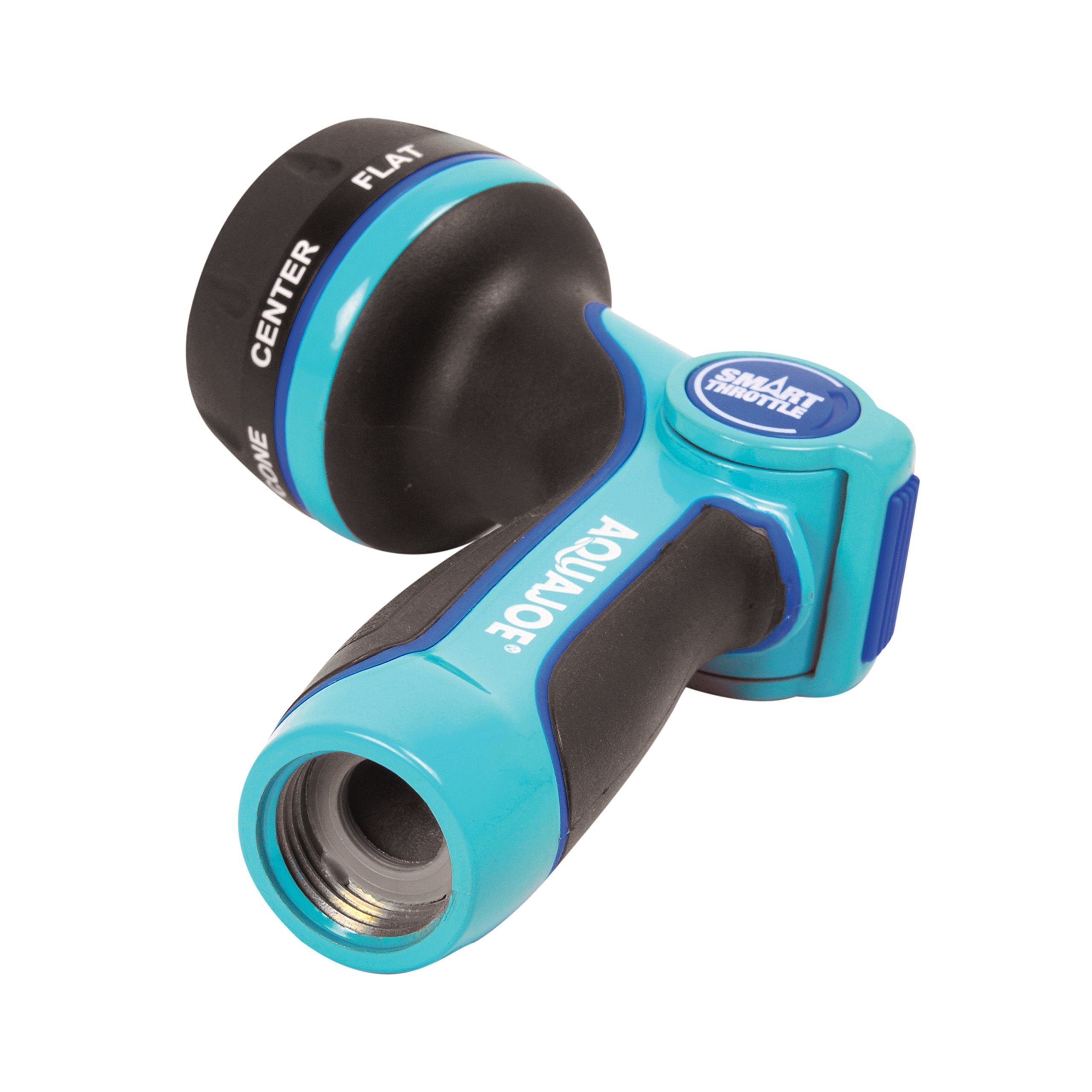 Aqua Joe AJHN102 Heavy Duty Indestructible Metal Multi Function Adjustable Hose Nozzle with Smart Throttle, Blue 🍁 All In One Marketplace Canada