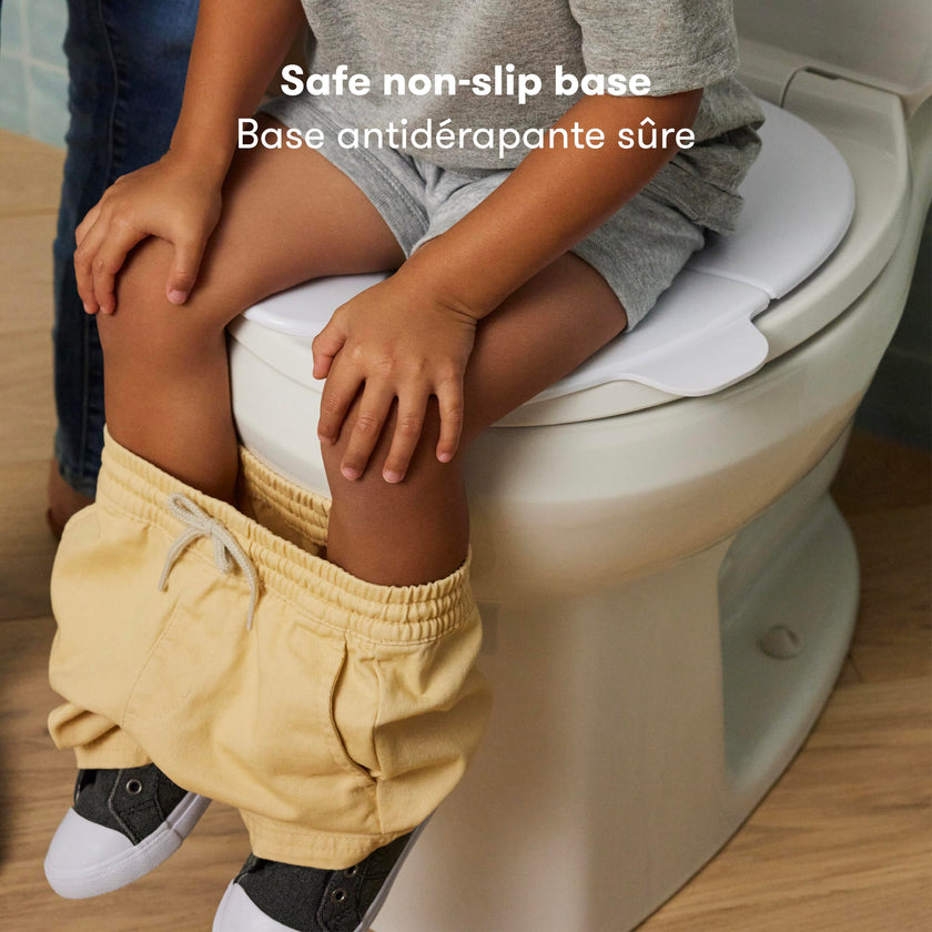 Frida Baby Fold-and-Go Potty Seat for Toilet, Foldable Travel Potty Seat for Toddler, Fits Round & Oval Toilets, Non-Slip Base, Handles, Includes Free Travel Bag 🍁 All In One Marketplace Canada