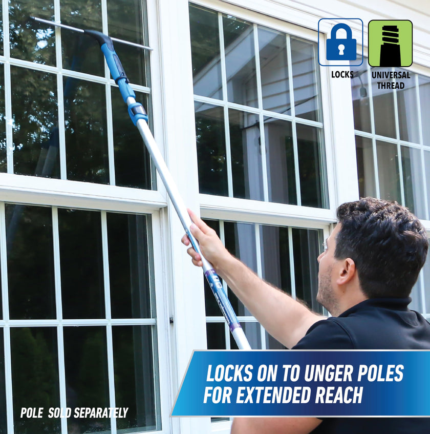 Unger Professional 18” EZ Change Window & Glass Cleaning Squeegee - Streak Free Results, Clean Large and Small Windows, with 12” Channel 🍁 All In One Marketplace Canada