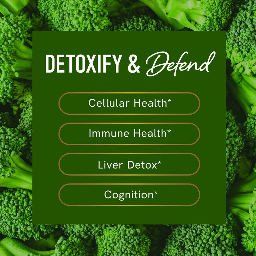 Sulforaphane Supplement from Broccoli Sprouts | 405mg Complex | NRF2 Activation With Glucoraphanin, Broccoli Seed Extract, & Mustard Seed | Supports Cellular Health with Antioxidants | 60 Capsules 🍁 All In One Marketplace Canada