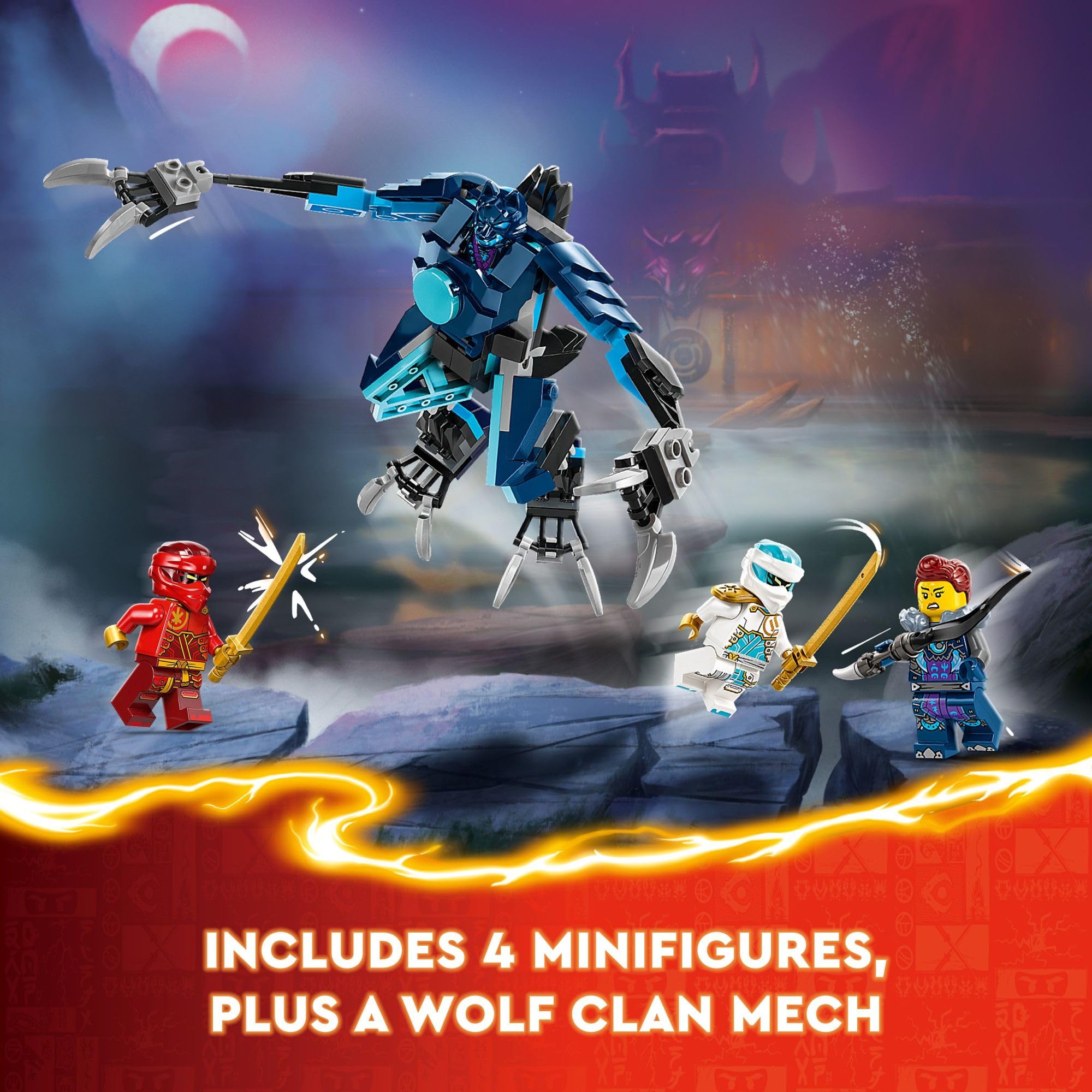 LEGO NINJAGO Kai’s Elemental Fire Mech Action Figure, Mini Ninja Toy for Kids with Customizable Red Ninja Figure Plus Kai and Zane Minifigures, Adventure Set for Boys and Girls Ages 7 and Up, 71808 🍁 All In One Marketplace Canada