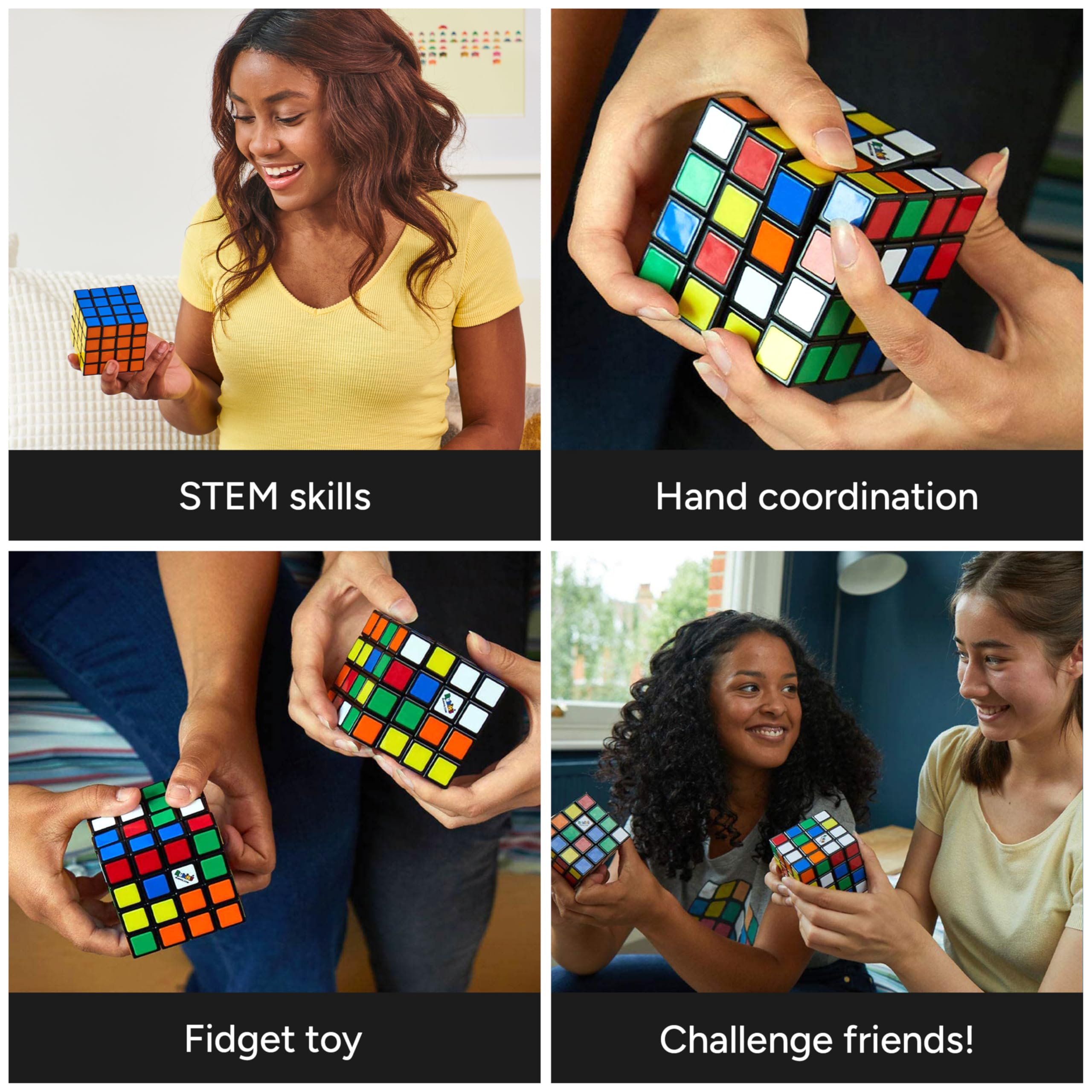 Rubik’s Cube, 4x4 Master Cube Color-Matching Puzzle, Bigger Bolder Version of the Classic, Packaging May Vary 🍁 All In One Marketplace Canada