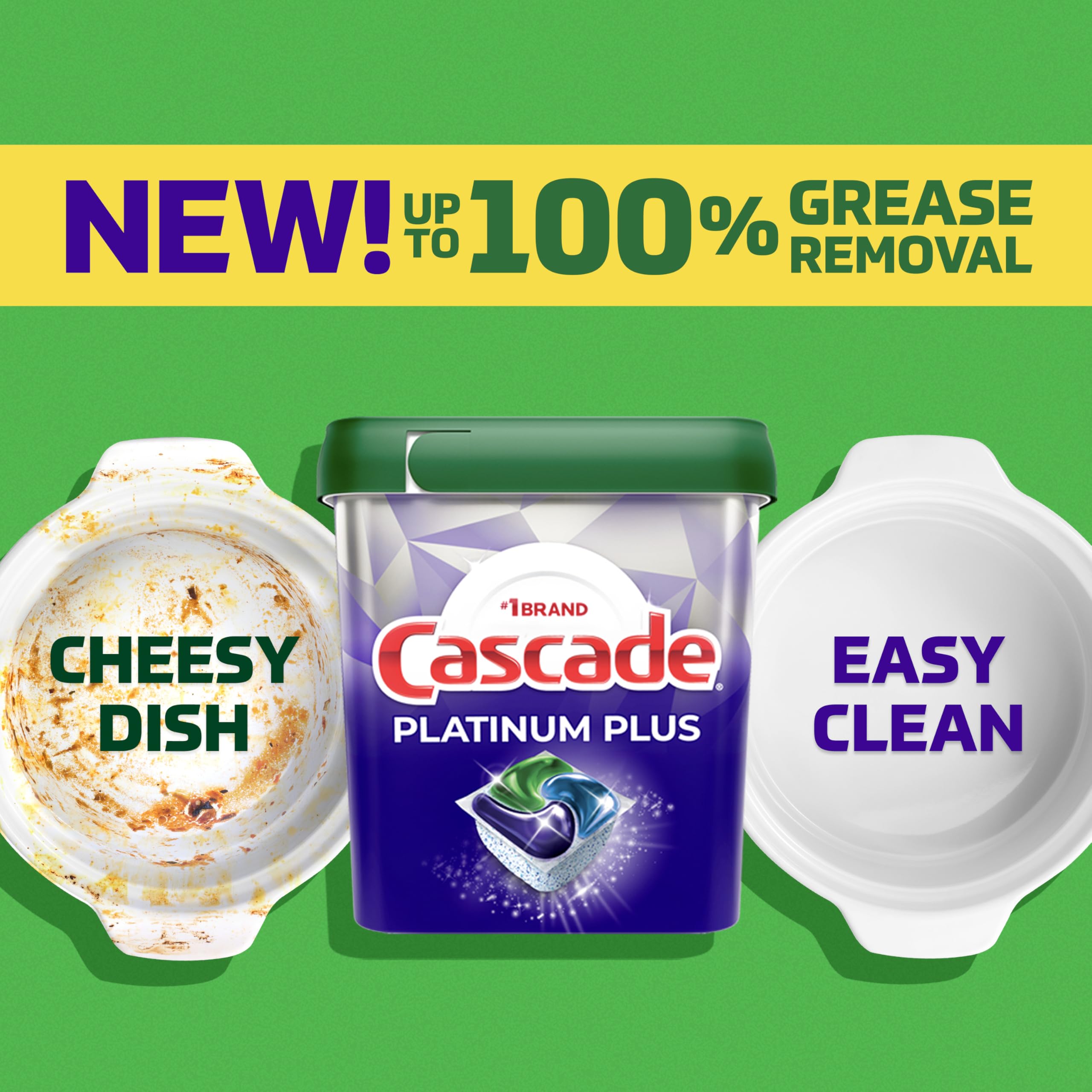 Cascade Platinum Plus Dishwasher Detergent Pods, Dish Detergent Soap, Mountain Scent, 57 Count 🍁 All In One Marketplace Canada