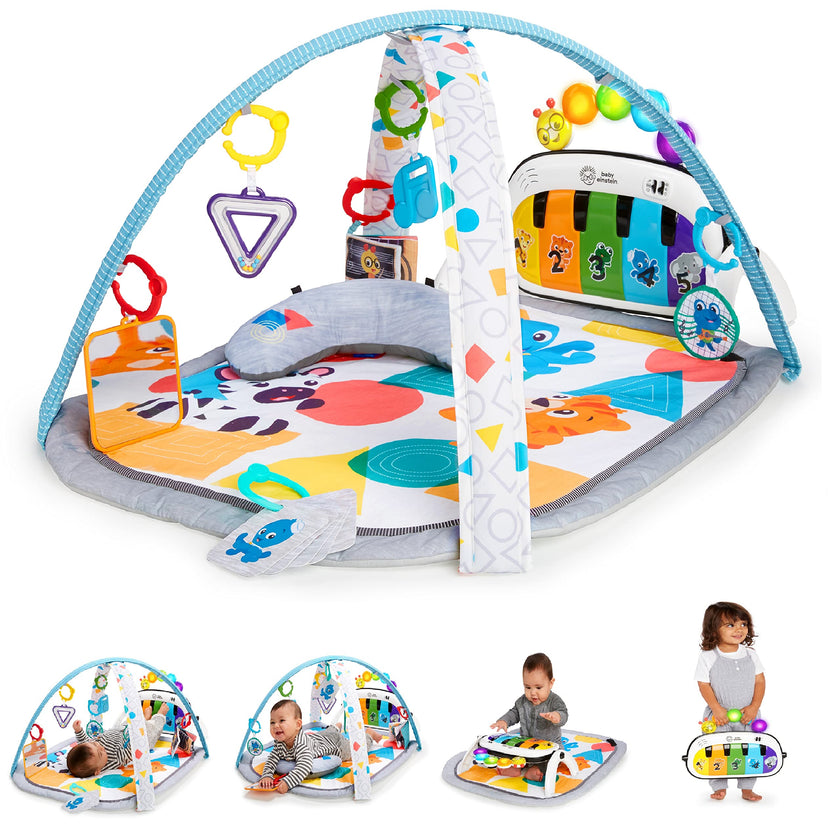 Baby Einstein 4-in-1 Kickin' Tunes Music and Language Play Gym and Piano Tummy Time Activity Mat 🍁 All In One Marketplace Canada