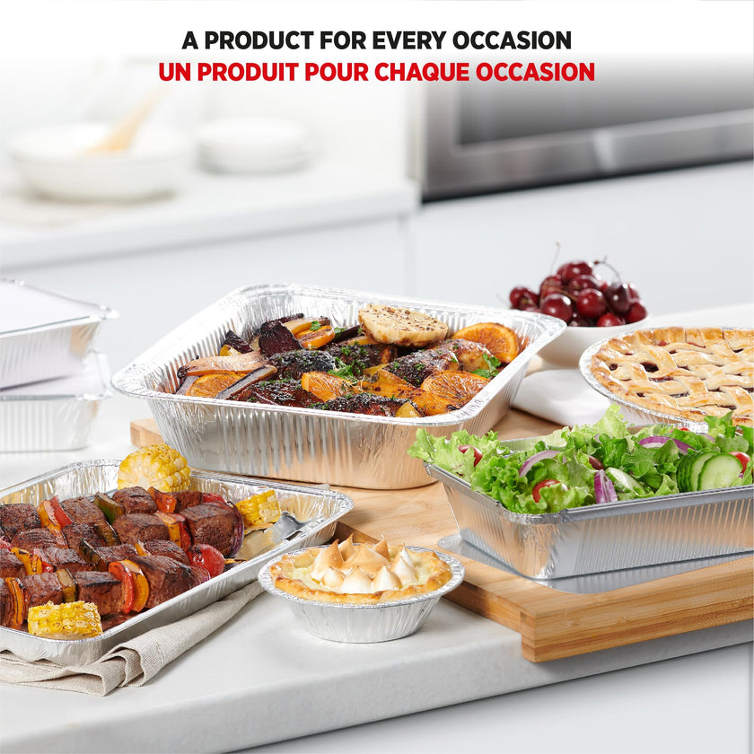 Starfrit 30-Pack Aluminum Grilling Trays, 13.5” x 9” (34 cm x 23 cm), Perfect for BBQ, Recyclable, Disposable 🍁 All In One Marketplace Canada